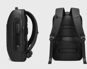 Alogy Plecak na laptopa Alogy z portem USB antykradzieżowy sportowy Czarny uniwersalny 3