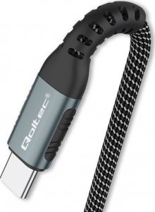Kabel USB Qoltec USB-C - USB-C 1.5 m Czarno-biały (52358) 5
