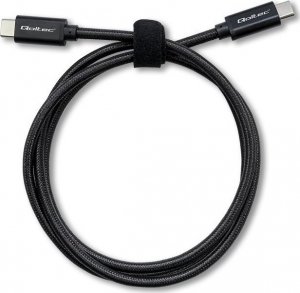 Kabel USB Qoltec USB-C - USB-C 1 m Czarny (52361) 1