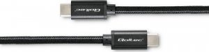 Kabel USB Qoltec USB-C - USB-C 1 m Czarny (52361) 2