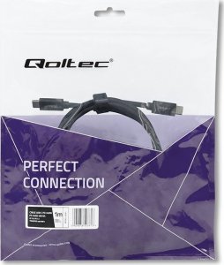 Kabel USB Qoltec USB-C - USB-C 1 m Czarny (52361) 4