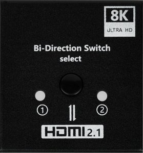 Pawonik Switch HDMI 2.1 2X1 Splitter 1X2, 8K 2