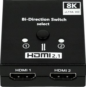 Pawonik Switch HDMI 2.1 2X1 Splitter 1X2, 8K 3