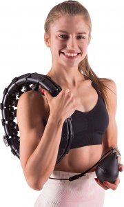 HMS HHW01 BLACK HULA HOP Z WYPUSTKAMI I OBCIĄŻNIKIEM HMS 4