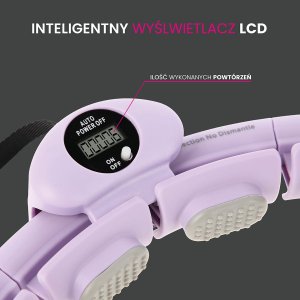 HMS HULA HOP Z WYPUSTKAMI I OBCIĄŻNIKIEM + LICZNIK HHW09 VIOLET  HMS 5