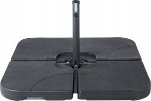 Beliani Metalowy stojak pod parasol ogrodowy czarny VICCHIO! 4