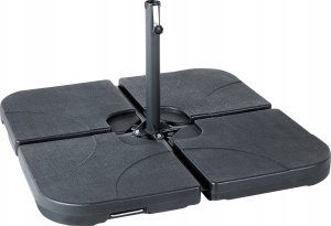 Beliani Metalowy stojak pod parasol ogrodowy czarny VICCHIO! 5