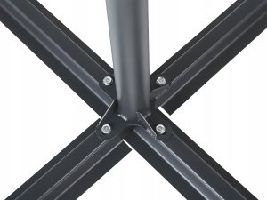 Beliani Metalowy stojak pod parasol ogrodowy czarny VICCHIO! 7