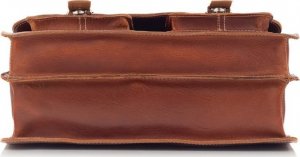 Belveder Brązowa Torba Męska do Pracy Juchtowa BR51 5