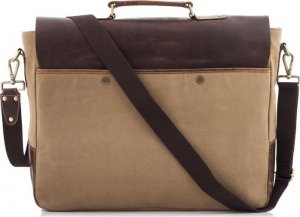 Torba Belveder Beżowa Torba Vintage na Laptopa 15,6 BF92 3