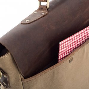 Torba Belveder Beżowa Torba Vintage na Laptopa 15,6 BF92 8