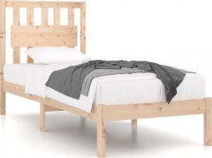 vidaXL Rama łóżka, lite drewno sosnowe, 90x190 cm, pojedyncza 2