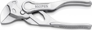 Knipex Szczypce-klucz XS szczypce i klucz w jednym narzędziu wytłaczana, chropowata powierzchnia chromowane 100 mm 86 04 100 BK 1