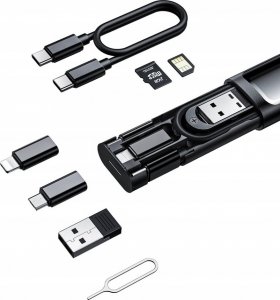 Adapter USB Mcdodo MCDODO PODRÓŻNY ZESTAW KABLI ADAPTERÓW Z ETUI 9W1 WF-1720 14