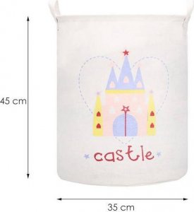 Springos Kosz do przechowywania zabawek i ubrań pojemnik z uszami zamek UNIWERSALNY 5