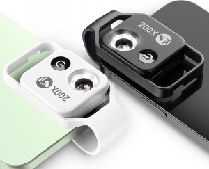 Apexel Mikroskop cyfrowy obiektyw do telefonu 200x LED 4