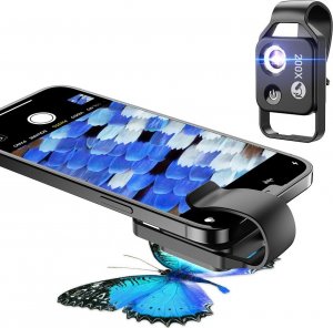 Apexel Mikroskop cyfrowy obiektyw do telefonu 200x LED 9
