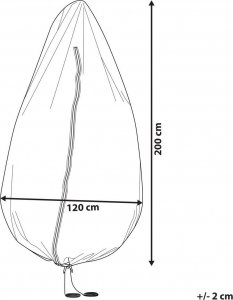 Beliani Pokrowiec ogrodowy na fotel wiszący 200 x 120 cm szary CHUVA! 6