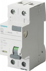 Siemens Wyłącznik różnicowoprądowy 2P 40A 30mA 230V typ F 5SV3314-3 1