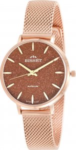 Zegarek Bisset Szwajcarski zegarek damski Bisset BSBF32 różowe złoto bt 1