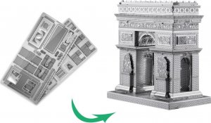 Piececool Piececool Puzzle Metalowe Model 3D - Łuk Triumfalny 3