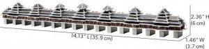 Piececool Piececool Puzzle Metalowe Model 3D - Most Wiatrowo-Deszczowy 6