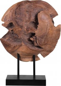 Beliani Lumarko Rzeźba dekoracyjna jasne drewno PLAICE FISH! 1