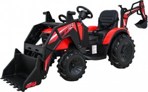 Ramiz Pojazd Traktor Z Przyczepą 720-T Czerwony 11