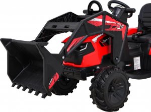 Ramiz Pojazd Traktor Z Przyczepą 720-T Czerwony 18