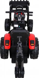 Ramiz Pojazd Traktor Z Przyczepą 720-T Czerwony 2