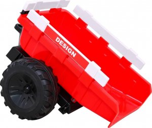 Ramiz Pojazd Traktor Z Przyczepą 720-T Czerwony 3