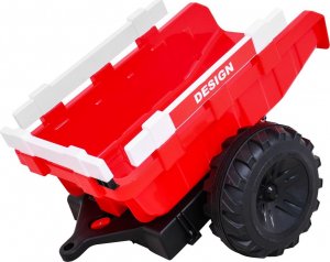 Ramiz Pojazd Traktor Z Przyczepą 720-T Czerwony 4