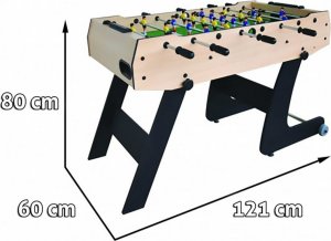 Ramiz Stół Piłkarzyki 121x61x81 Składany Drewno 3
