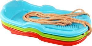 Technok Sanki Plastikowe Ślizg Ze Sznurkiem Czerwone 6481 2