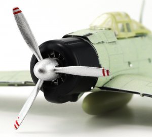 Piececool Piececool Puzzle Metalowe Model 3D - Samolot Mitsubishi A6M Zero 4