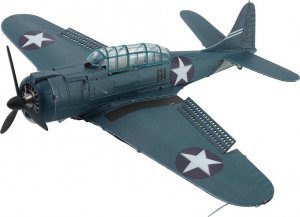 Piececool Piececool Puzzle Metalowe Model 3D - Samolot Bombowiec SBD Dauntless 1