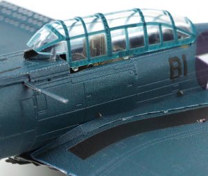 Piececool Piececool Puzzle Metalowe Model 3D - Samolot Bombowiec SBD Dauntless 6