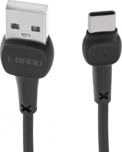 Kabel USB Kontext USB-A - USB-C 1 m Czarny (KX5328_1) 1