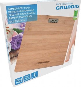 Waga łazienkowa Grundig Grundig - Waga łazienkowa z naturalnego bambusa 180 kg 1