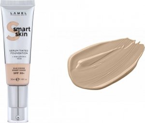 LAMEL Smart Skin Serum Tinted Foundation Podkład nawilżający z kwasem hialuronowym nr 404 Sand 35ml 1