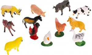 Figurka Kontext Figurki zwierzęta zagrodowe zestaw krowa koń 12szt 3