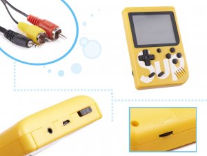 Kontext Konsola przenośna Game Box 400 gier żółta 2