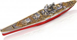 Piececool Piececool Puzzle Metalowe Model 3D - Okręt Bojowy Richelieu 1