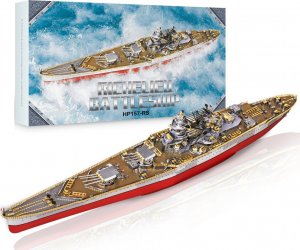 Piececool Piececool Puzzle Metalowe Model 3D - Okręt Bojowy Richelieu 2