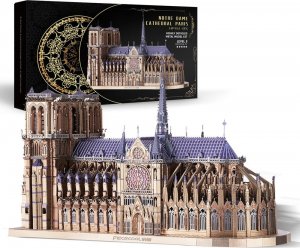 Piececool Piececool Puzzle Metalowe Model 3D - Katedra Notre Dame 2
