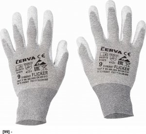 CERVA FLICKER - rękawice esd 8 1