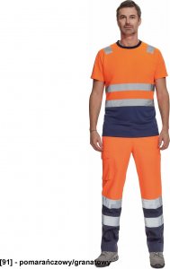 CERVA MONZON HV - t-shirt - pomarańczowy/granatowy XS 1