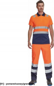 CERVA CADIZ HV - koszulka polo - pomarańczowy/granatowy XS 1