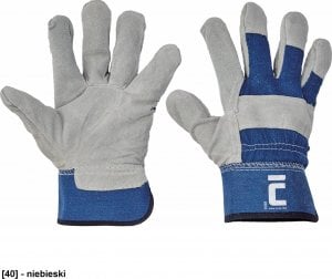 CERVA EIDER - rękawice mechaniczne wzmacniane skórą - niebieski 9 1