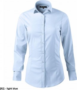 MALFINI Dynamic 263 - ADLER - Koszula damska, 110 g/m, 3 % elastan, 24 % polyamid, 73 % bawełna - light blue M 1